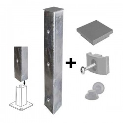 Poste TOP c/furação galvanizado p/base - 1