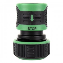 Conector de mangueira 5/8” - 3/4” (15-19 mm) com STOP água - 1
